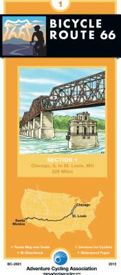 Bicycle Route 66 Map: #1 Chicago, Illinois - St. Louis, Missouri - Adventure Cycling Association (Creator)