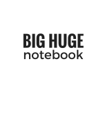 Big Huge Notebook (820 Pages): White, Extra Large Blank Page Draw and Write Journal, Notebook, Diary