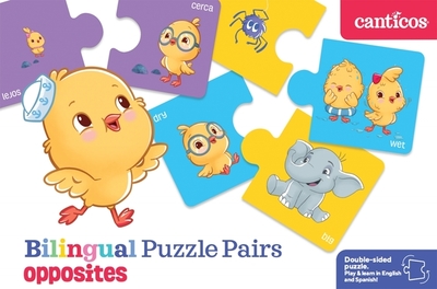 Bilingual Puzzle Pairs: Opposites - 