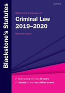 Blackstone's Statutes on Criminal Law 2019-2020