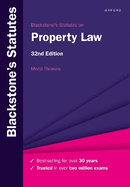 Blackstone's Statutes on Property Law