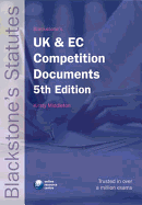 Blackstone's UK and EC Competition Documents - Middleton, Kirsty (Editor)