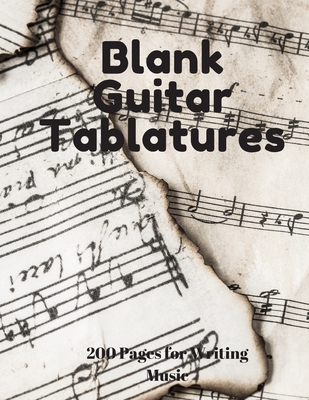 Blank Guitar Tablatures: 200 Pages of Guitar Tabs with Six 6-line Staves and 7 blank Chord diagrams per page. Write Your Own Music. Music Composition, Guitar Tabs 8.5x11 - Fender Publishing, J