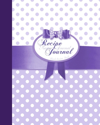 Blank Recipe Book: Recipe Journal ( Gifts for Foodies / Cooks / Chefs / Cooking ) [ Softback * Large Notebook * 100 Spacious Record Pages * Purple Polka Dots ] - Smart Bookx