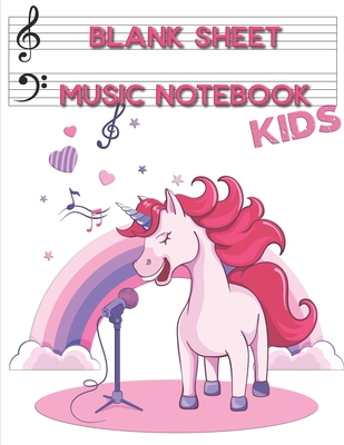 Blank Sheet Music Notebook Kids: Composition Journal Song Writing Or ...