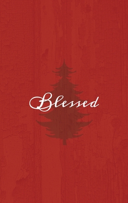 Blessed: A Red Hardcover Decorative Book for Decoration with Spine Text to Stack on Bookshelves, Decorate Coffee Tables, Christmas Decor, Holiday Decorations, Housewarming Gifts - Murre Book Decor