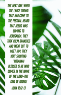 Blessed Is the King of Israel Bulletin (Pkg 100) Palm Sunday