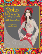 Boho Hippie Adult Coloring Book