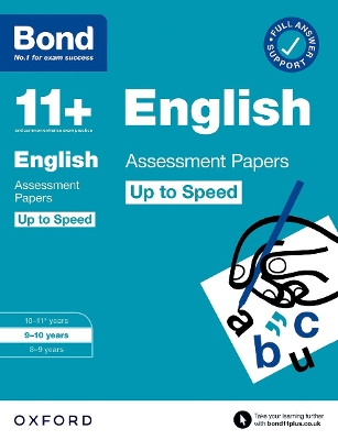 Bond 11+: Bond 11+ English Up to Speed Assessment Papers with Answer Support 9-10 Years - Lindsay, Sarah, and Bond 11+