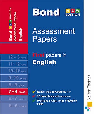 Bond First Papers in English 7-8 Years - Bond, J. M., and Lindsay, Sarah