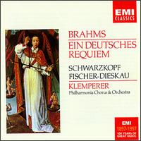 Brahms: Ein deutsches Requiem - Dietrich Fischer-Dieskau (baritone); Elisabeth Schwarzkopf (soprano); Ralph Downes (organ); Philharmonia Chorus (choir, chorus)