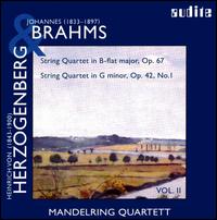 Brahms, Herzogenberg: String Quartets, Vol. 2 - Mandelring Quartet