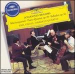 Brahms: Piano Quartet, Op. 75; Balladen, Op. 10 - Emil Gilels (piano); Martin Lovett (cello); Norbert Brainin (violin); Peter Schidlof (viola)