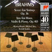 Brahms: Sextet Op. 36; Horn Trio - Caroline Levine (viola); Dorothy Reichenberger (cello); Fortunato Arico (cello); Jon Toth (violin); Michael Tree (violin);...