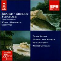 Brahms, Sibelius, Schumann: Violin Concertos - Andrei Gavrilov (piano); Gidon Kremer (violin)
