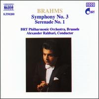 Brahms: Symphony No. 3; Serenade No. 1 - BRTN Philharmonic Orchestra; Alexander Rahbari (conductor)