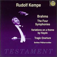 Brahms: The Four Symphonies - Berlin Philharmonic Orchestra; Rudolf Kempe (conductor)