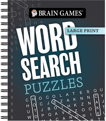 Brain Games - Large Print: Word Search Puzzles (Dark Gray) - Publications International Ltd, and Brain Games