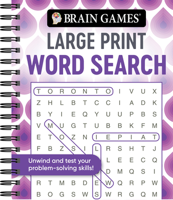 Brain Games - Large Print Word Search (Swirls) - Publications International Ltd, and Brain Games