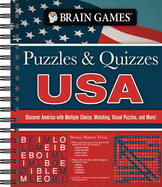 Brain Games - Puzzles & Quizzes - USA: Discover America with Multiple Choice, Matching, Visual Puzzles, and More!
