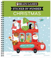 Brain Games - Sticker by Number: Christmas (Kids)