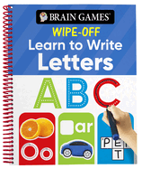 Brain Games Wipe-Off Learn to Write: Letters (Kids Ages 3 to 6)