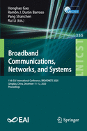 Broadband Communications, Networks, and Systems: 11th Eai International Conference, Broadnets 2020, Qingdao, China, December 11-12, 2020, Proceedings