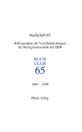 Buchclub 65. Bibliographie