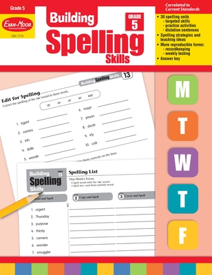 Building Spelling Skills, Grade 5 Teacher Edition - Evan-Moor Educational Publishers