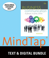 Bundle: Business Communication: In Person, in Print, Online, Loose-Leaf Version, 10th + Mindtap Business Communication, 1 Term (6 Months) Printed Access Card