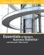 Bundle: Essentials of Modern Business Statistics with Microsoft Office Excel, 7th + Mindtap V2.0 Business Statistics, 1 Term (6 Months) Printed Access Card