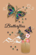 Butterflies: Butterfly Journal for Women Teens to Write in Lined Pages Notebook Soft Cover
