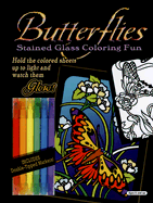 Butterflies Stained Glass Coloring Fun