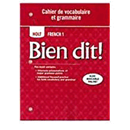 Cahier de Vocabulaire Et Grammaire Level 1a/1b/1