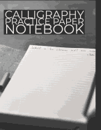 Calligraphy Practice Paper Notebook