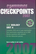 Cambridge Checkpoints VCE Biology Unit 4