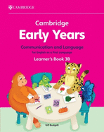 Cambridge Early Years Communication and Language for English as a First Language Learner's Book 3B: Early Years International