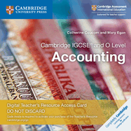Cambridge Igcse and O Level Accounting Digital Teacher's Resource Access Card 2 Ed (1 Elevate Ebook)
