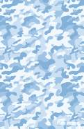 Camo Journal: Cerulean Blue Camouflage, 108 Pages