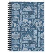 Camping Journal & RV Travel Logbook, Camper Blue