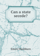 Can a State Secede?