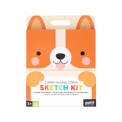 Carry-Along Corgi Sketch Kit - Petit Collage