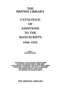 Catalogue of Additons to Mss 1946-1950