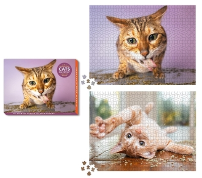 Cats on Catnip 2-in-1 Double-Sided 1,000-Piece Puzzle - Marttila, Andrew