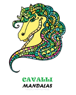 Cavalli con Mandala - Libro da Colorare per Adulti: Magnifici e bellissimi Cavalli. Libri da colorare antistress.