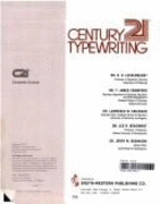 Century 21 Typewriting: Complete Course