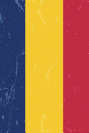 Chad Flag Journal: Chad Diary, lined Journal to write in