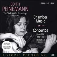 Chamber Music, Concertos: Dvork, Bartk, Pfitzner, Sibelius - Edith Peinemann (violin); Georg Toussaint (cembalo); Hartmut Oesterle (cello); Heinrich Baumgartner (piano);...