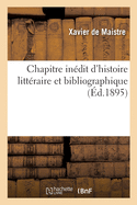 Chapitre Indit d'Histoire Littraire Et Bibliographique