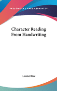 Character Reading From Handwriting